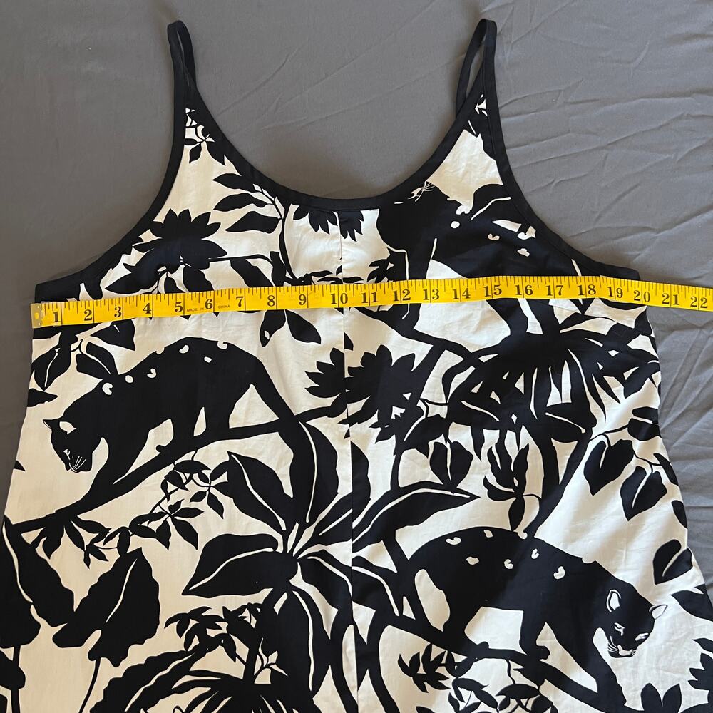 Maeve Chrysanthemum Floral Animal Print Wide Leg Jumpsuit Size L - Picture 12 of 16